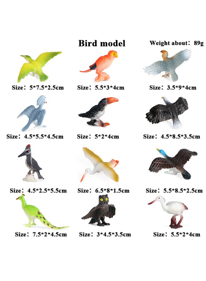 Children's Cognitive Simulation Marine Wildlife Model Dinosaur Toy Birds Insect Sand-table Scene Decoration Ornaments-Color:【New】 KZ Mini 12 Marine Suit - Image 5